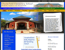 Tablet Screenshot of chesterfieldschool.com