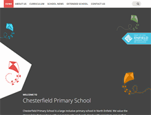Tablet Screenshot of chesterfieldschool.co.uk